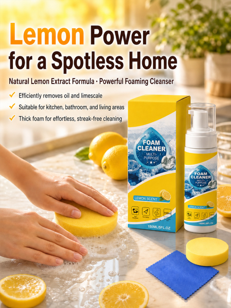 Leather Cleaner Interior - Multifunctional Foam Cleaner Kit Car Interior