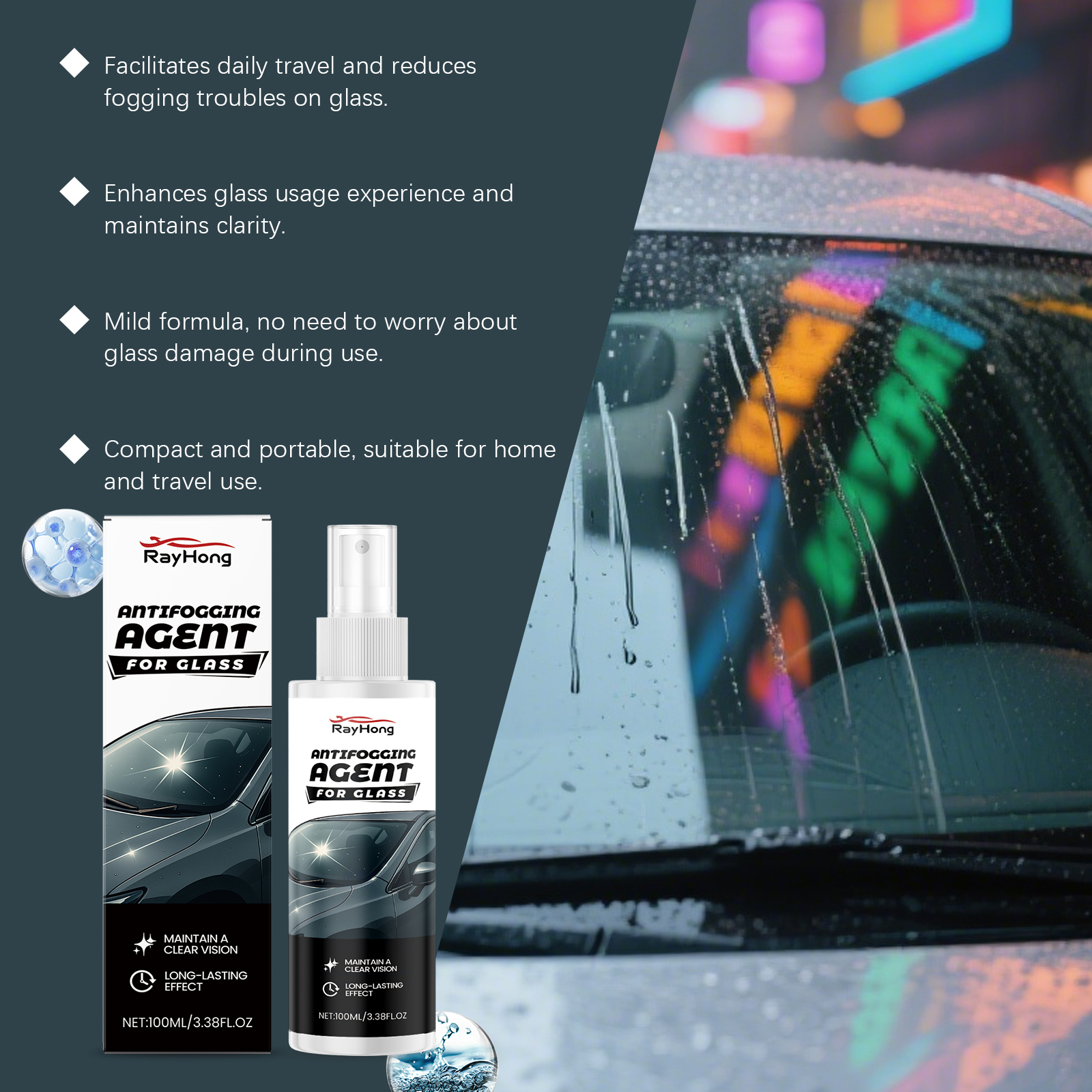 Cars Glass Anti-Rain Spray Aut - Car Shampoo Ph บทวิจารณ์และราคา