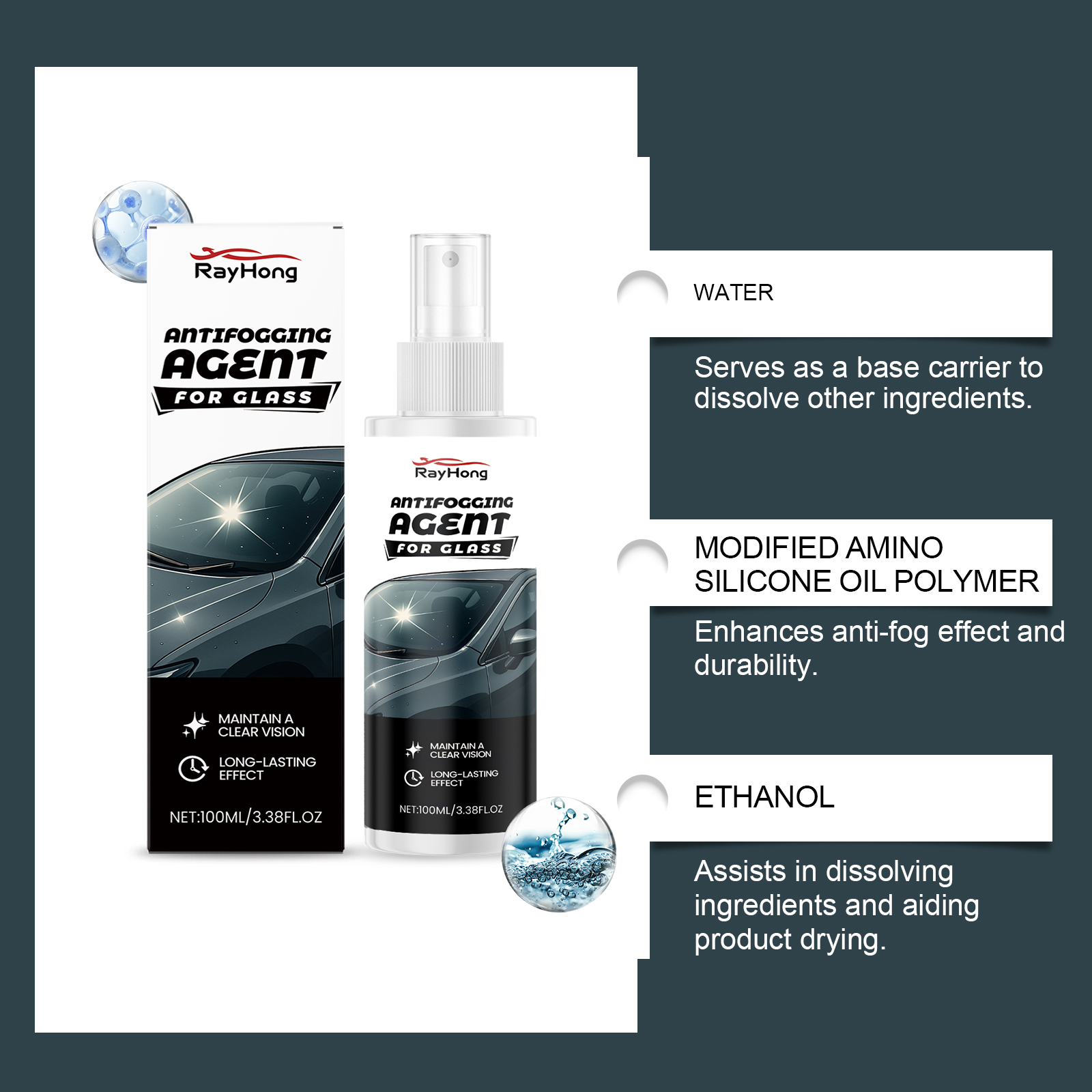 Cars Glass Anti-Rain Spray Aut - Car Shampoo Ph บทวิจารณ์และราคา