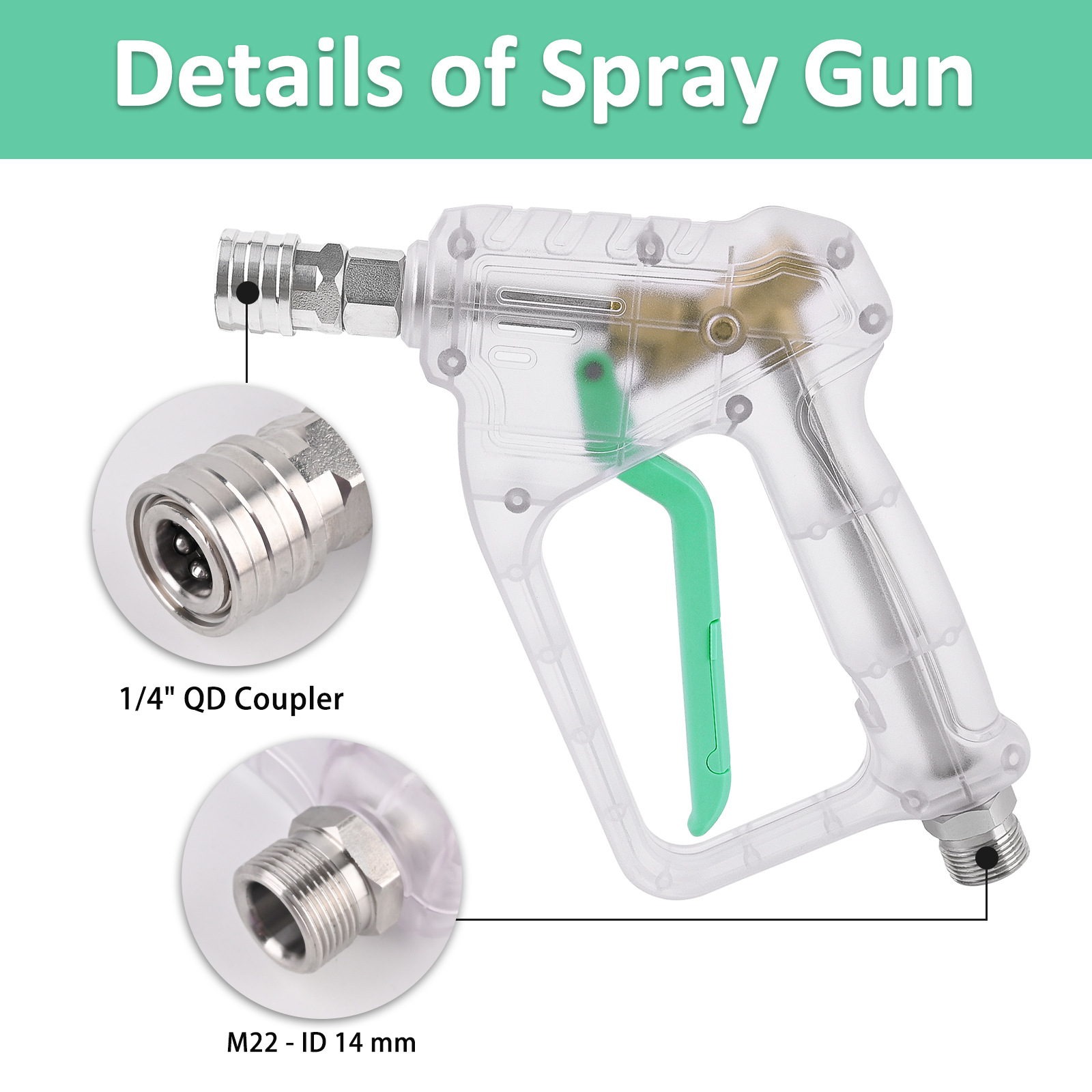 High Pressure Washer Gun with  - Pressure Washer Foam Gun บทวิจารณ์และราคา