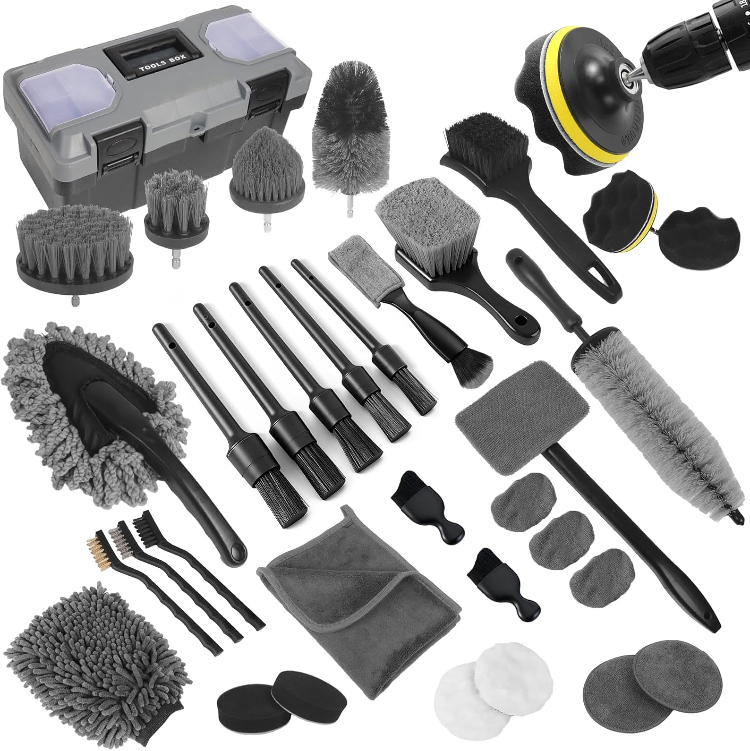 Car Detailing Kit, 36Pcs Profe - Interior Detailing Kit บทวิจารณ์และราคา