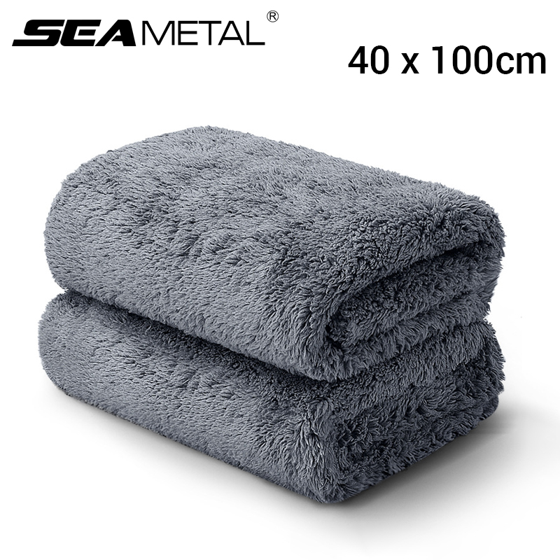 SEAMETAL 40X100CM Car Wash Tow - Microfiber Towel Detailing บทวิจารณ์และราคา