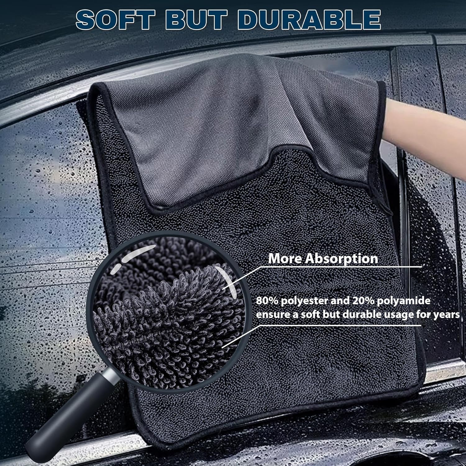4PCS Microfiber Car Drying Tow - Microfiber Towel Detailing บทวิจารณ์และราคา