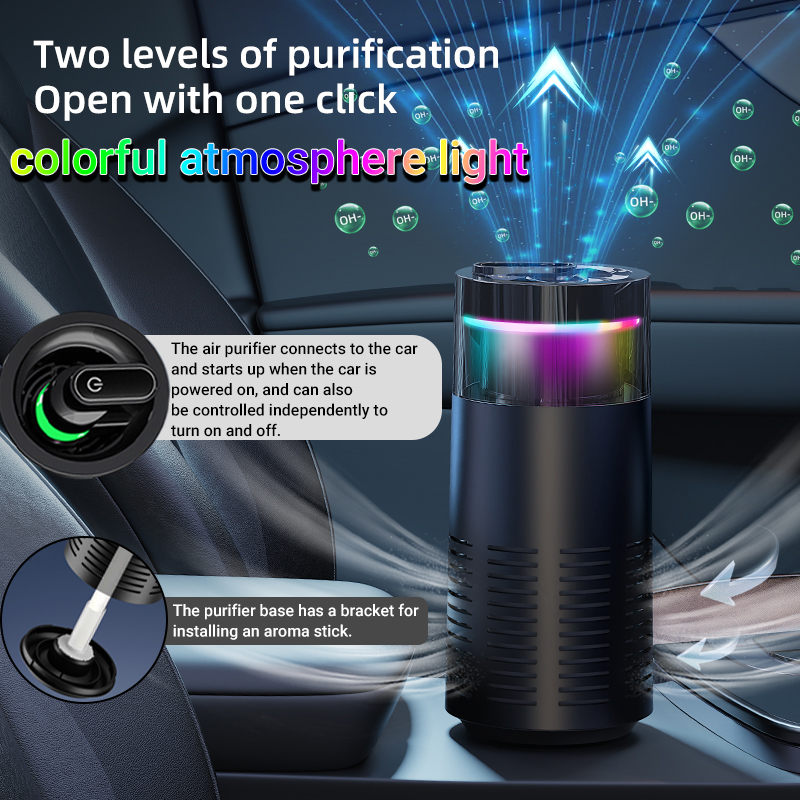 Mini Air Purifier with Aromath - Odor Eliminator Car บทวิจารณ์และราคา
