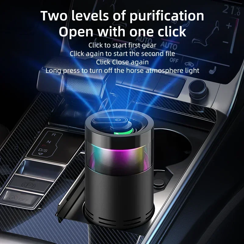 Mini Air Purifier with Aromath - Odor Eliminator Car บทวิจารณ์และราคา