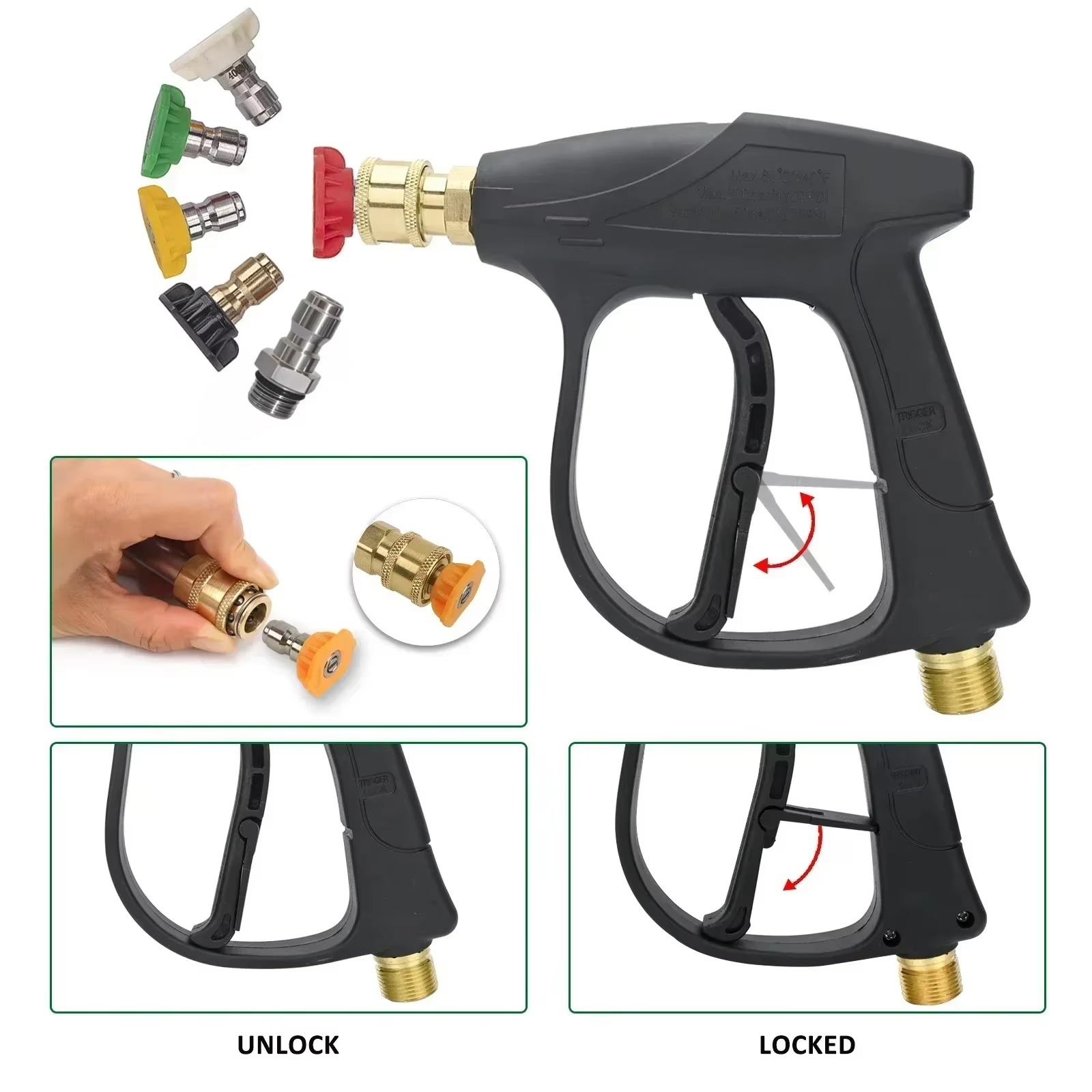 Snow Foam Cannon Lance Kit Com - Pressure Washer Foam Gun บทวิจารณ์และราคา