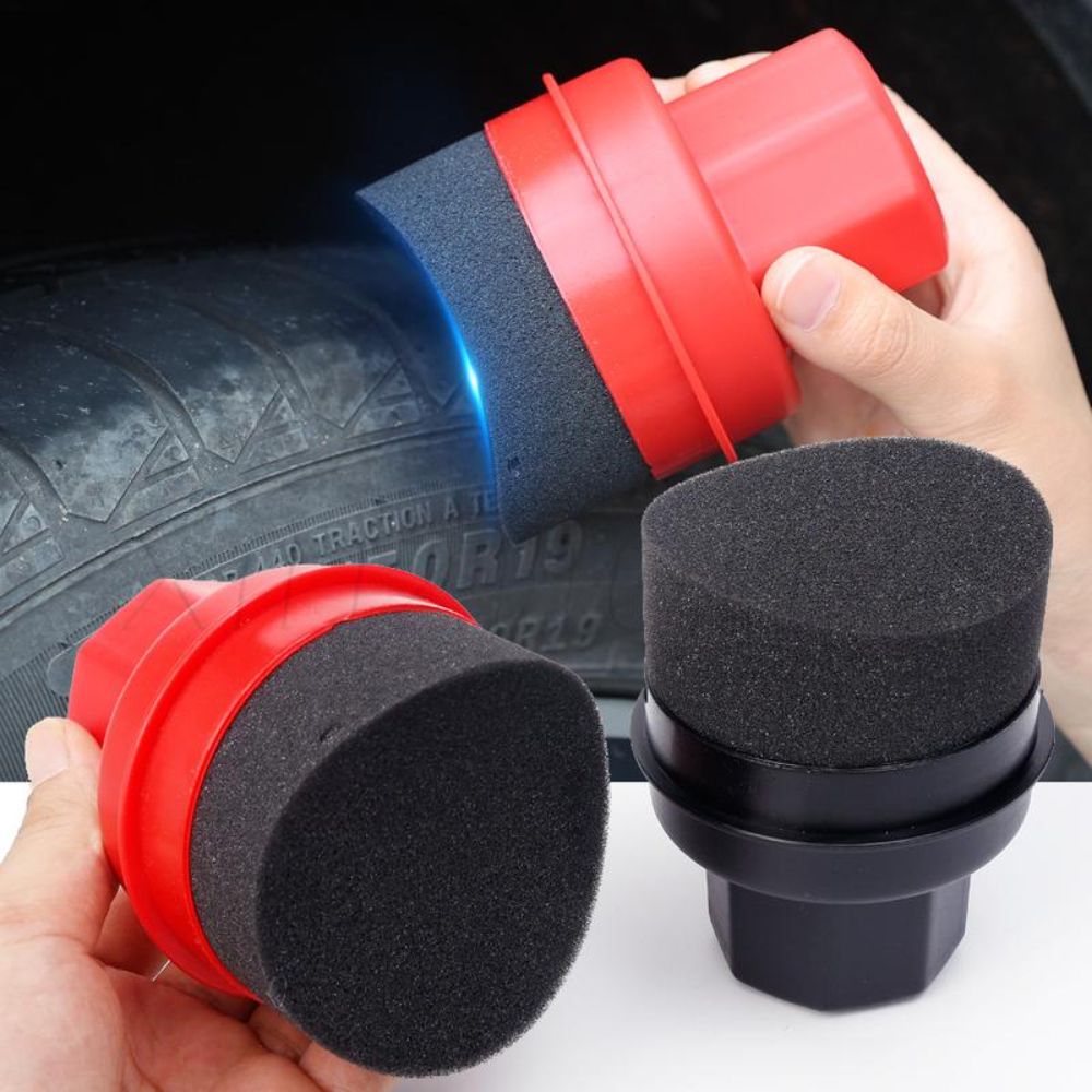 Curved Tire Polishing Sponge w - Wax Applicator Pad บทวิจารณ์และราคา