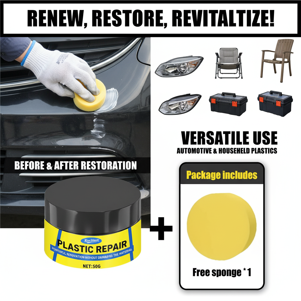 Car Plastic Restorer Paste UV  - Trim Restorer Plastic บทวิจารณ์และราคา