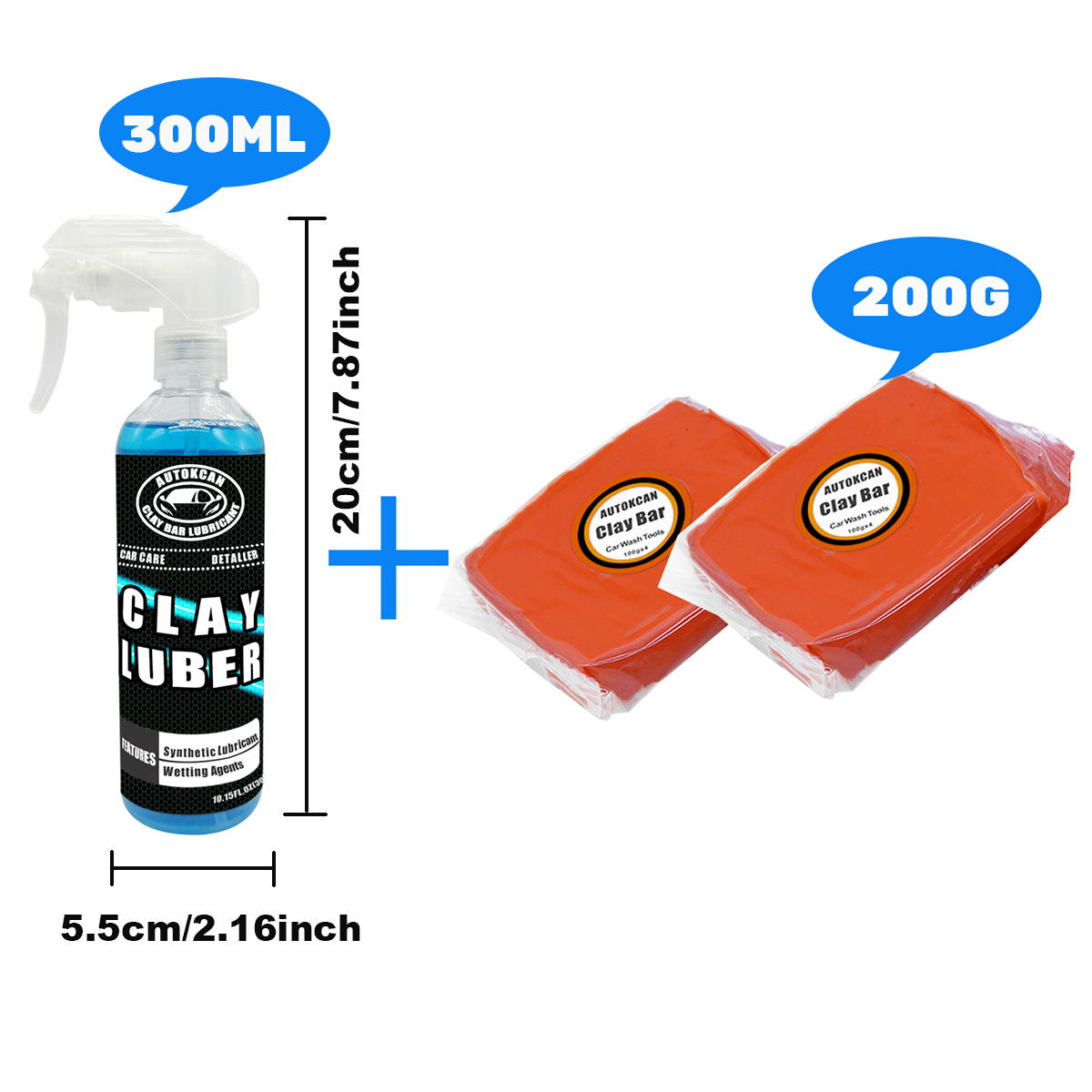 200G Car Clay Bar And 300ml Ma - Clay Bar Lubricant บทวิจารณ์และราคา