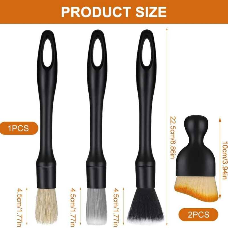 5pcs Automotive Detail Brush K - Interior Detailing Kit บทวิจารณ์และราคา