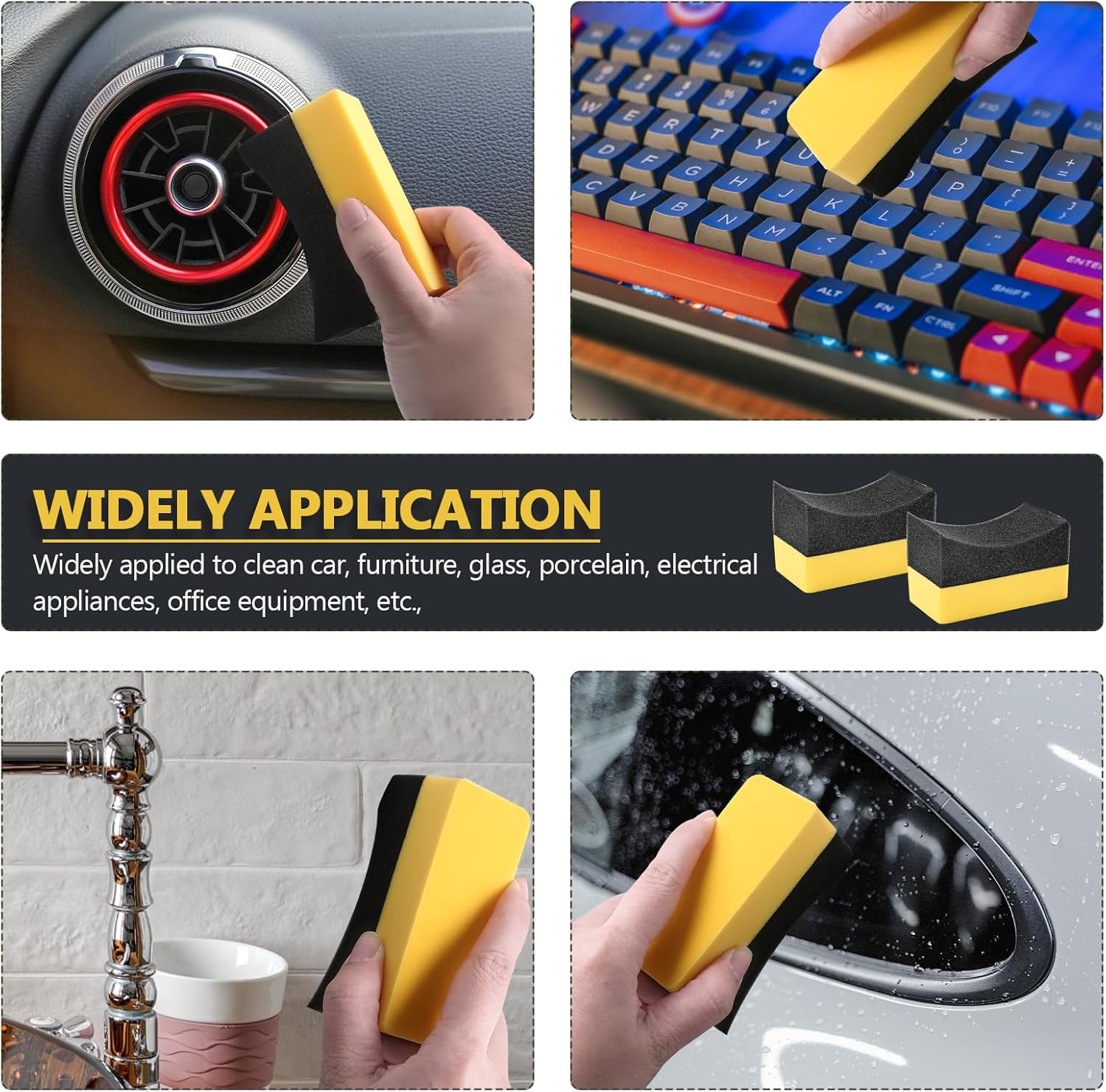 Auto Cleaning Sponge Brush Wax - Wax Applicator Pad บทวิจารณ์และราคา
