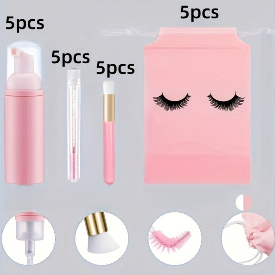 20Pcs Lash Care Kit - 5 Foam P - Detailing Brush Set บทวิจารณ์และราคา