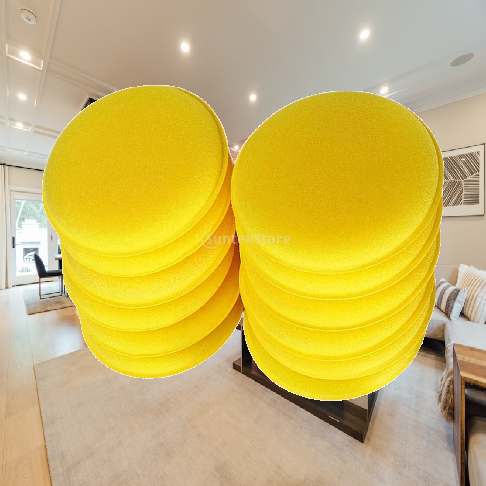 Buffer Polisher Kit Sponge Wax - Polish Pad Set Buffer บทวิจารณ์และราคา