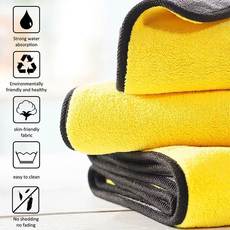 10/1Pcs Microfiber Cleaning To - Microfiber Towel Detailing บทวิจารณ์และราคา