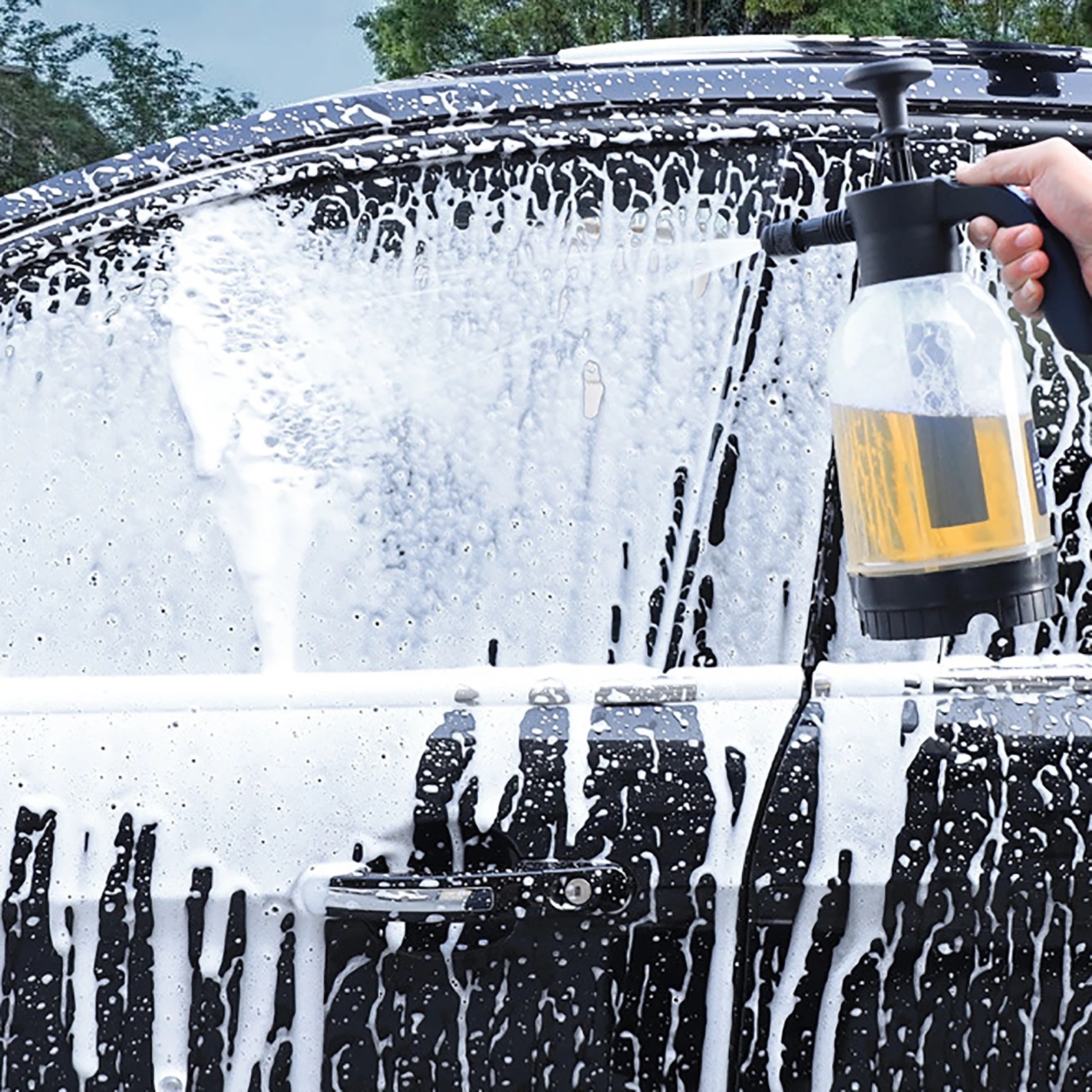 2L Hand Pump Foam Sprayer Hand - Foam Cannon Car Wash บทวิจารณ์และราคา