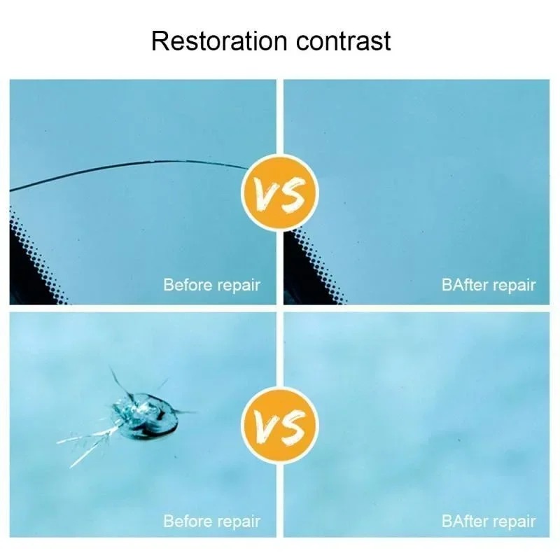 DIY Car Windshield Cracked Rep - Glass Cleaner Streak บทวิจารณ์และราคา