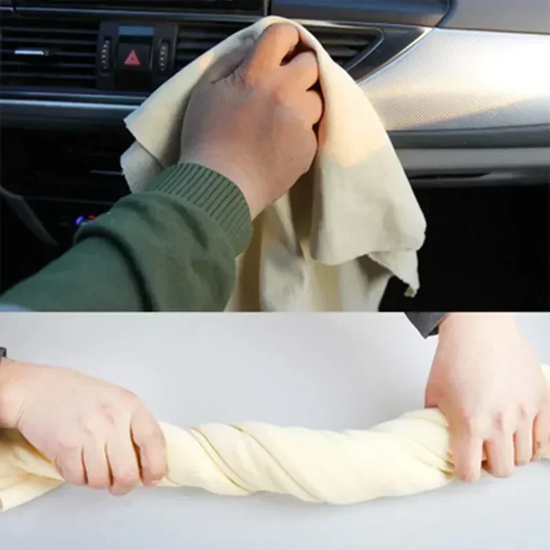 Natural Chamois Leather Car Wa - Microfiber Towel Detailing บทวิจารณ์และราคา