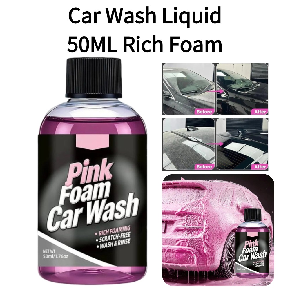 50ml Foam Car Wash Liquid Acti - Microfiber Towel Detailing บทวิจารณ์และราคา