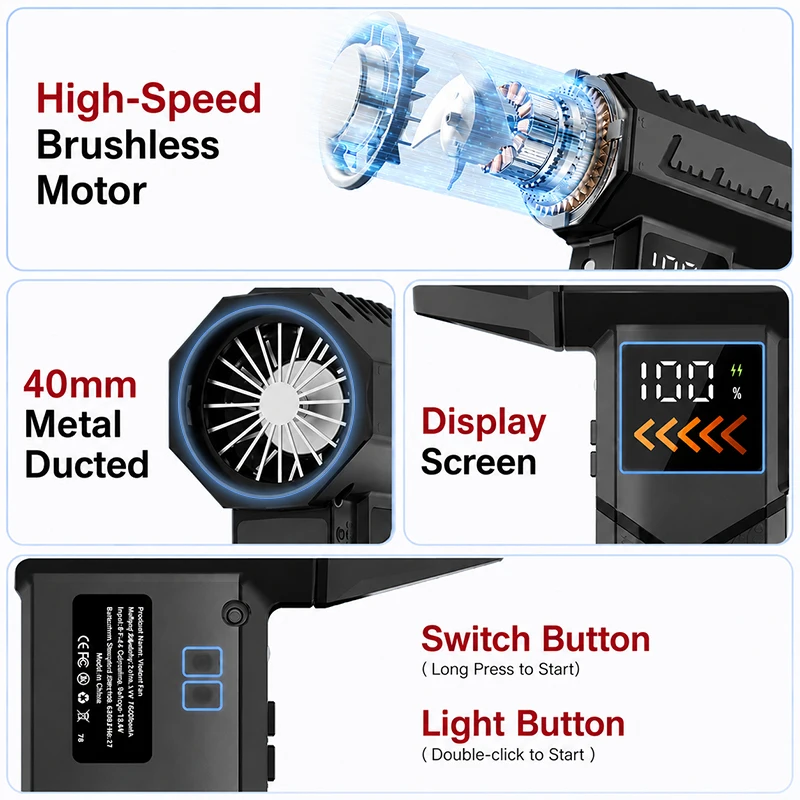 Super Powerful 2800000RPM Elec - Dryer Car Blower บทวิจารณ์และราคา