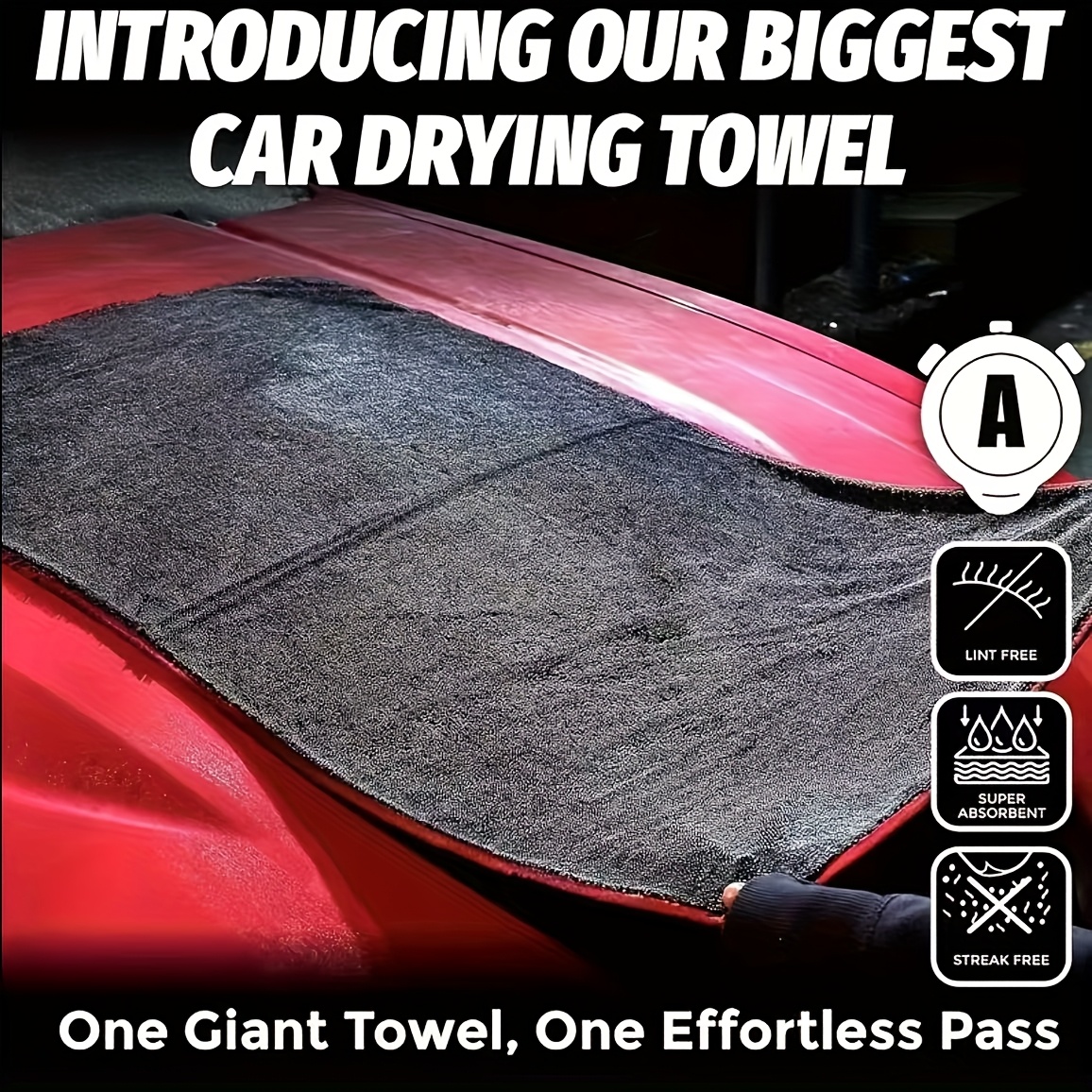 Ultra Absorbent Car Towel XXL  - Microfiber Towel Detailing บทวิจารณ์และราคา