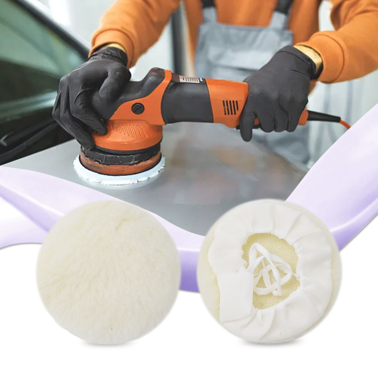Set Buffing Pads 125mm Buffer  - Polish Pad Set Buffer บทวิจารณ์และราคา
