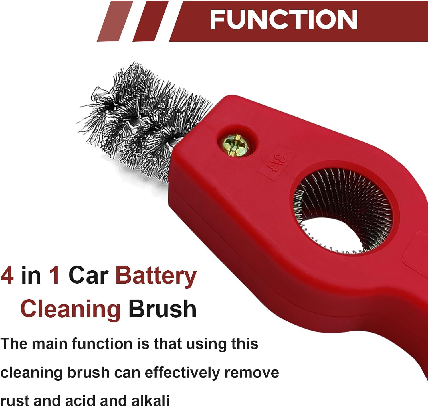 4 in 1 Car Battery Terminal Cl - Car Cleaning Brush บทวิจารณ์และราคา