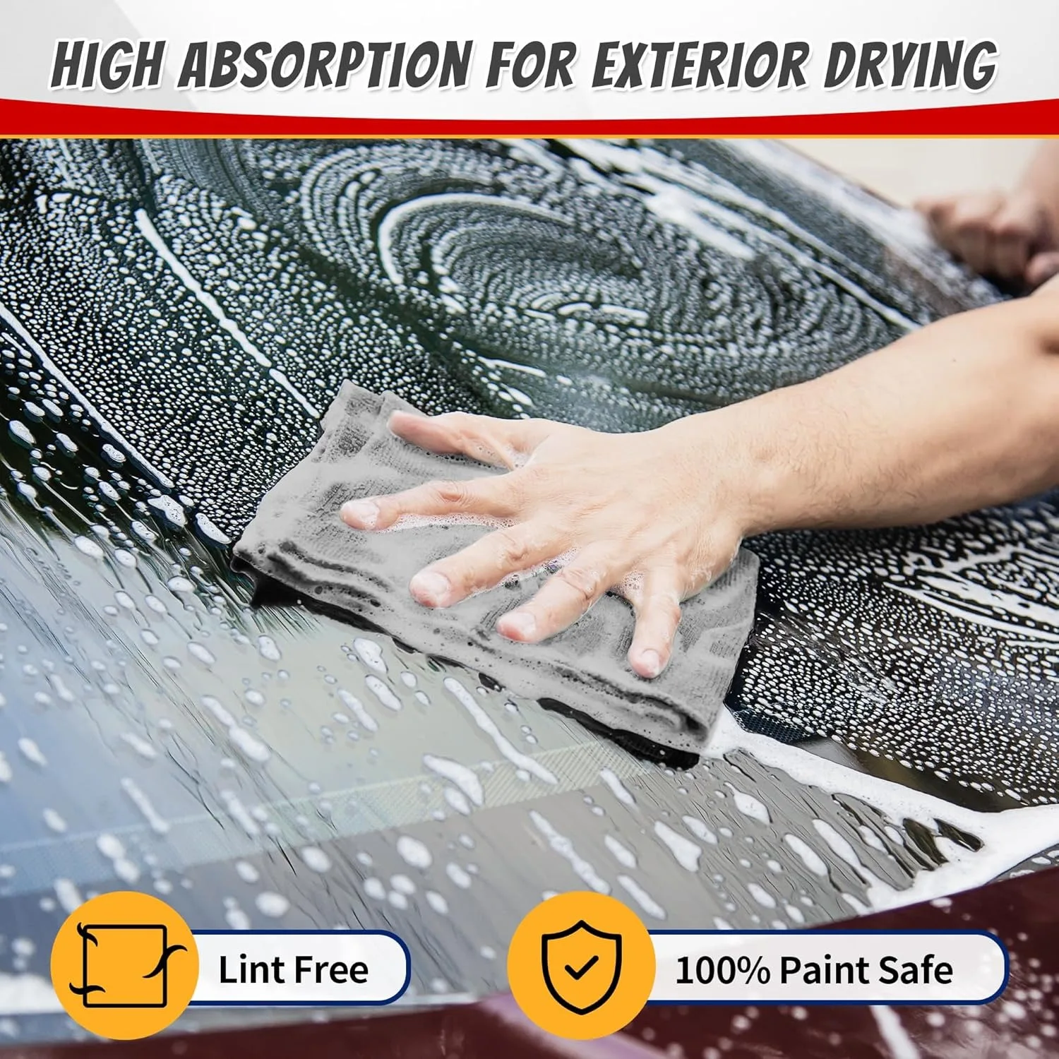 1/50pcs Microfiber Cleaning Cl - Microfiber Towel Detailing บทวิจารณ์และราคา