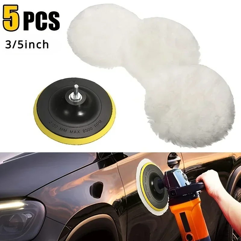 5Pcs/Set Wool Polishing Buffin - Polish Pad Set Buffer บทวิจารณ์และราคา