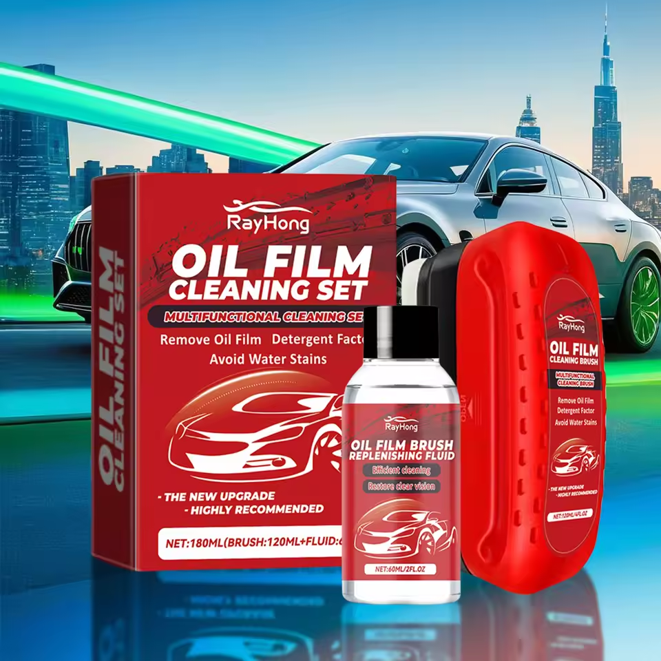 Car Glass Oil Film Remover Gla - Car Cleaning Brush บทวิจารณ์และราคา