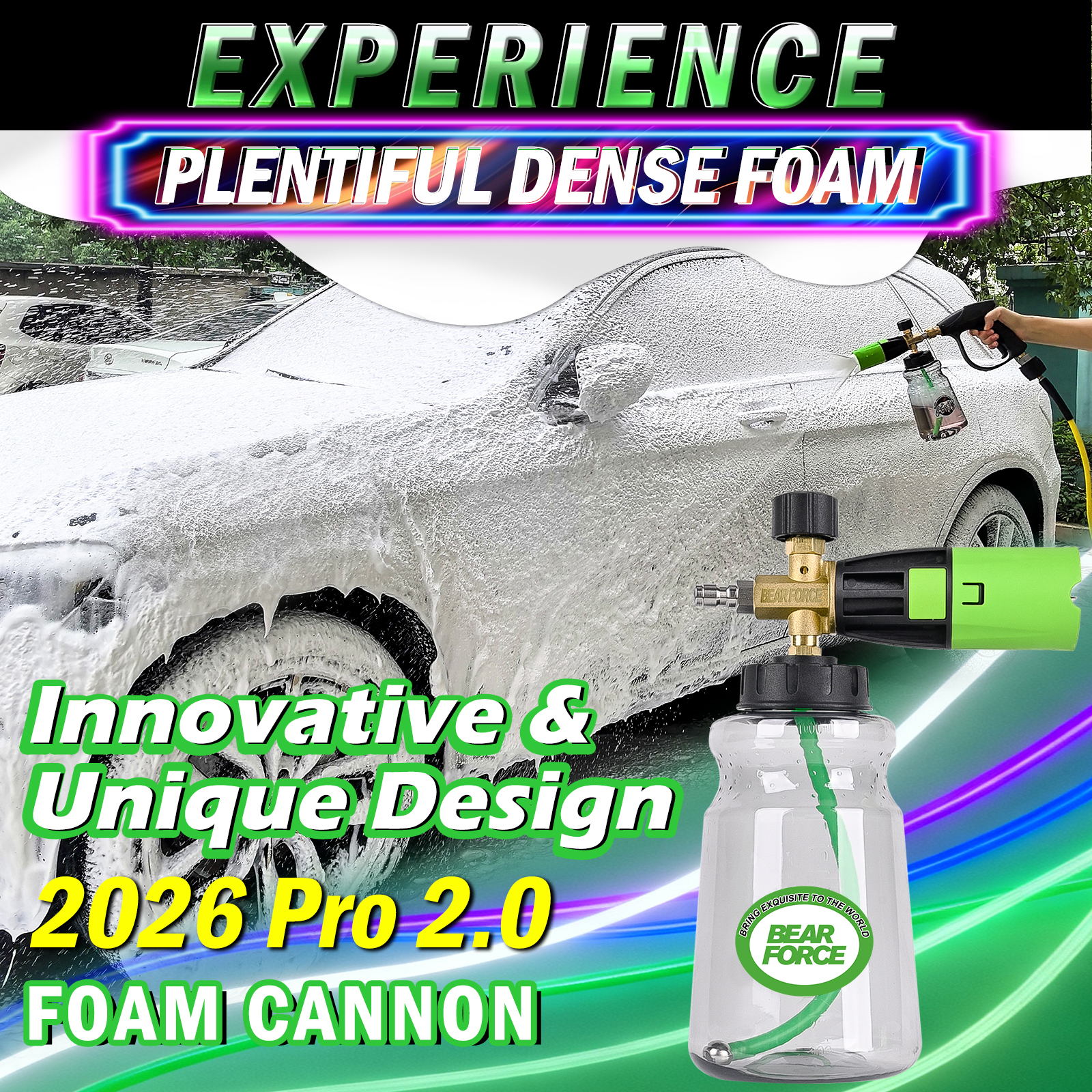 BEAR FORCE Innovative Pressure - Foam Cannon Car Wash บทวิจารณ์และราคา