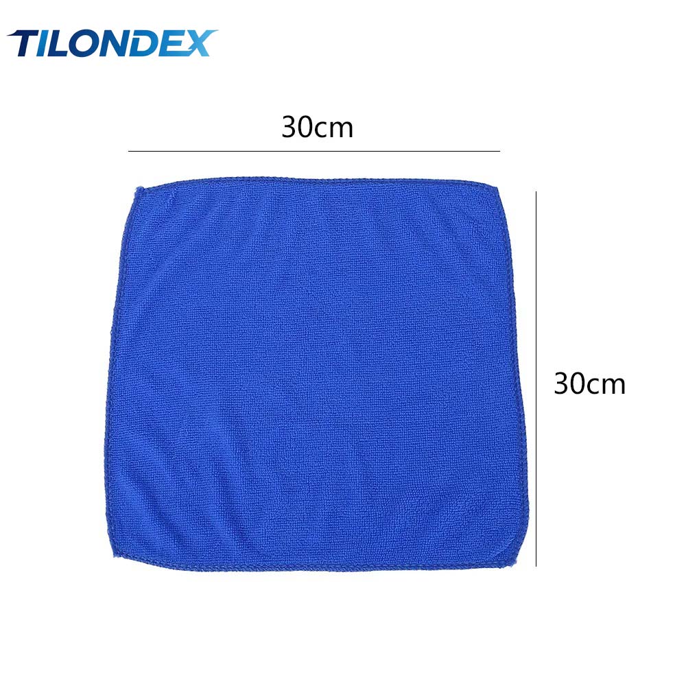 2PCS Royal Blue Soft Non-Scrat - Microfiber Towel Detailing บทวิจารณ์และราคา