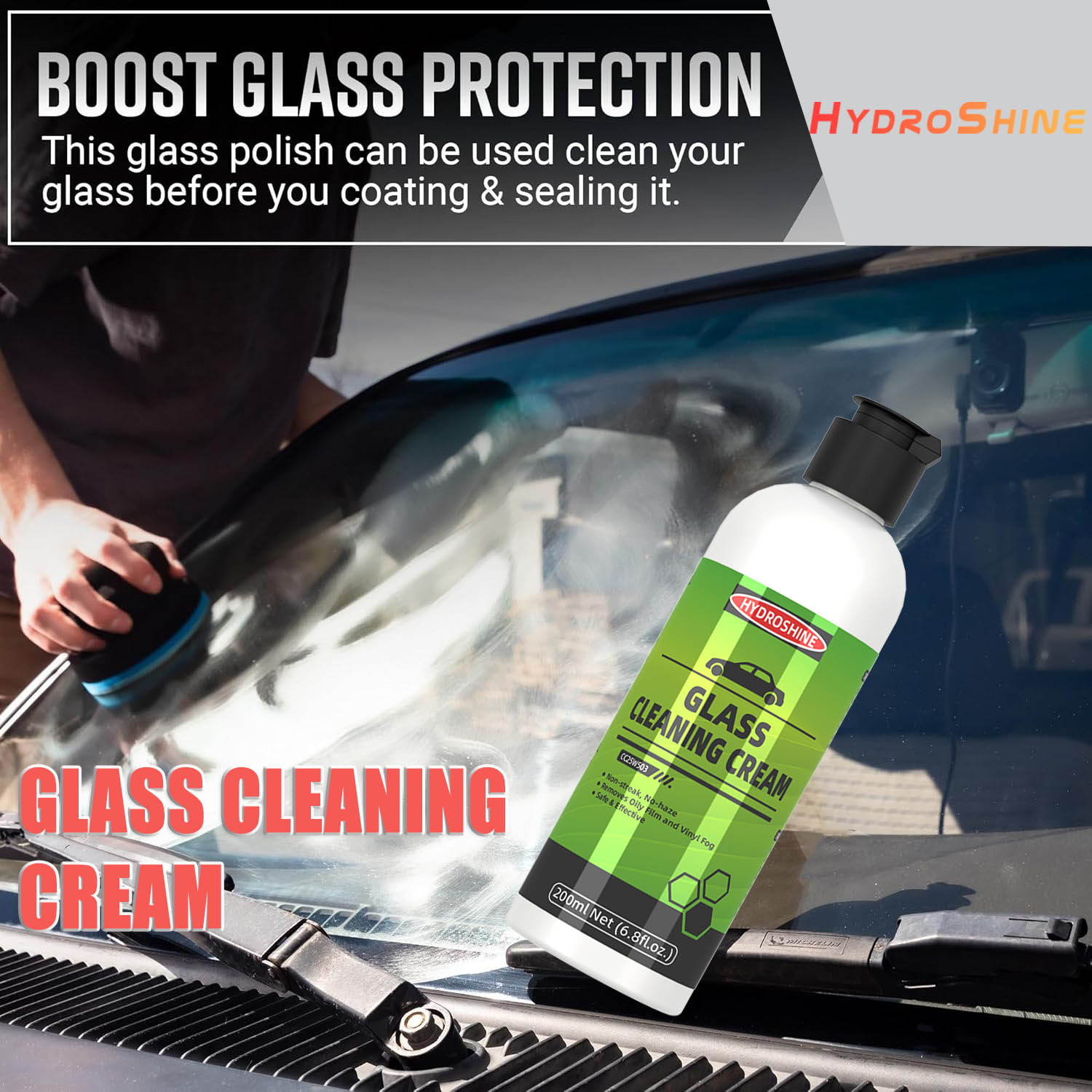 Hydroshine Car Glass Oil Film  - Glass Cleaner Streak บทวิจารณ์และราคา