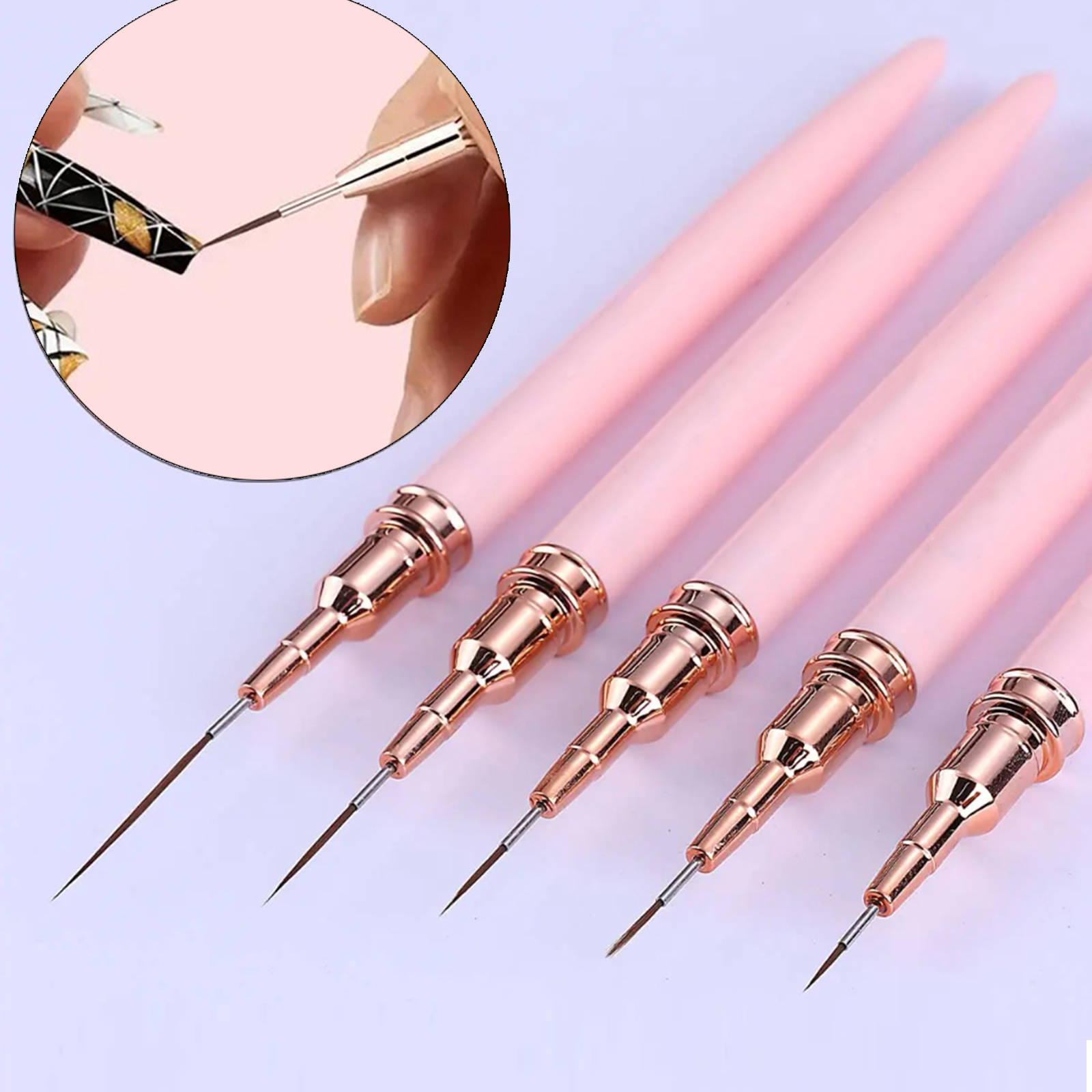 5-Piece Nail Art Pen Set, Ultr - Detailing Brush Set บทวิจารณ์และราคา