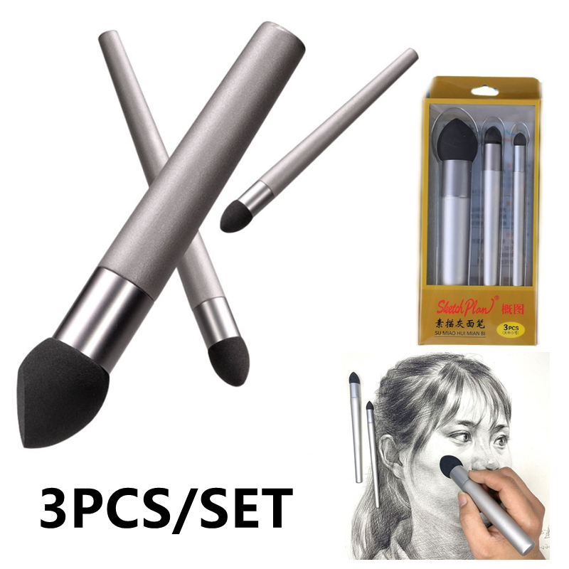 3Pcs Sketch Pen Brush Sponge W - Detailing Brush Set บทวิจารณ์และราคา